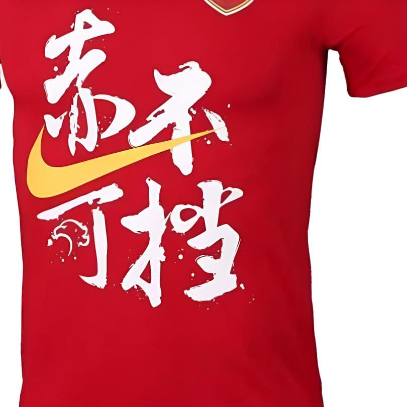 Nike TShirts Red Crew Neck Moderate Straight Fit