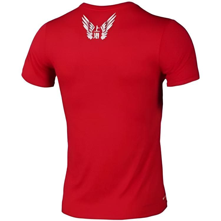 Nike TShirts Red Crew Neck Moderate Straight Fit