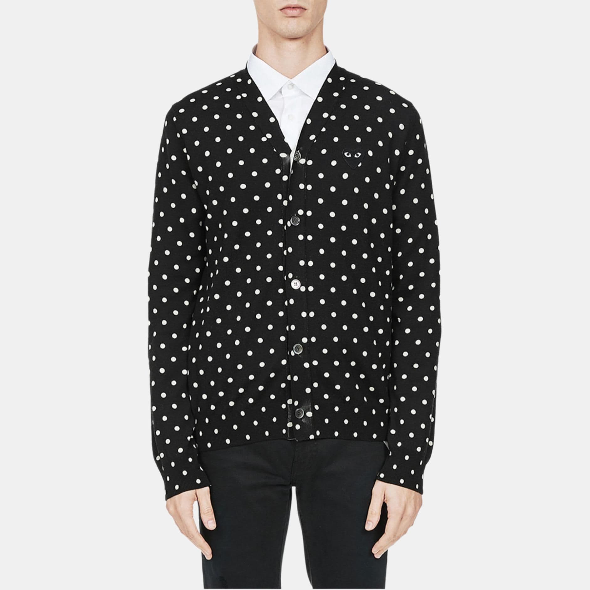 CDG Play Sweater Marine Blue