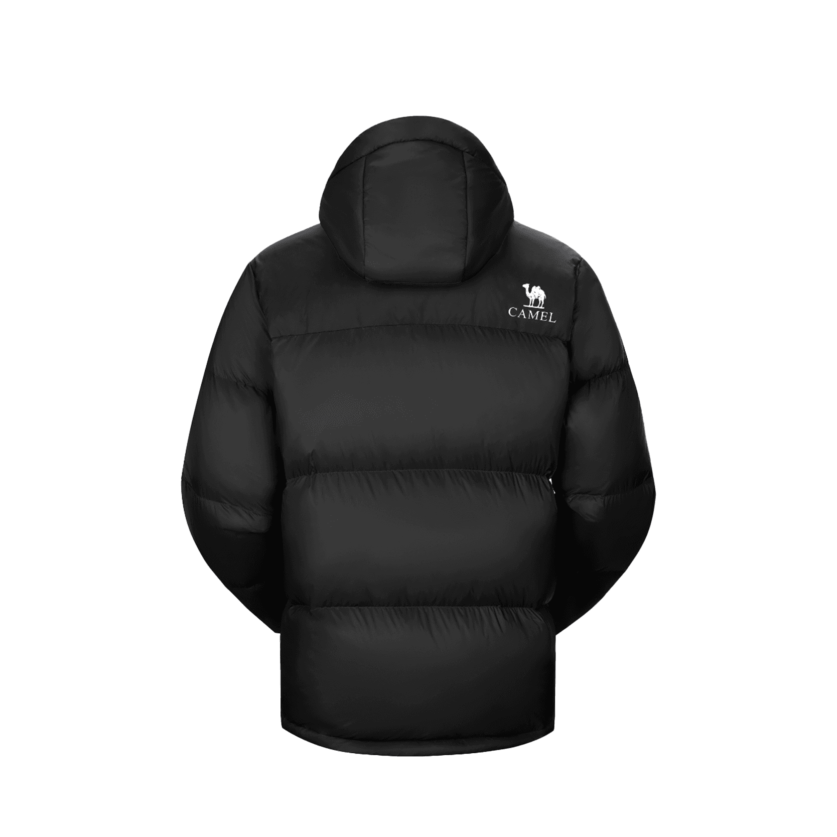 CAMEL Down Jackets Hooded Moderate Straight Fit