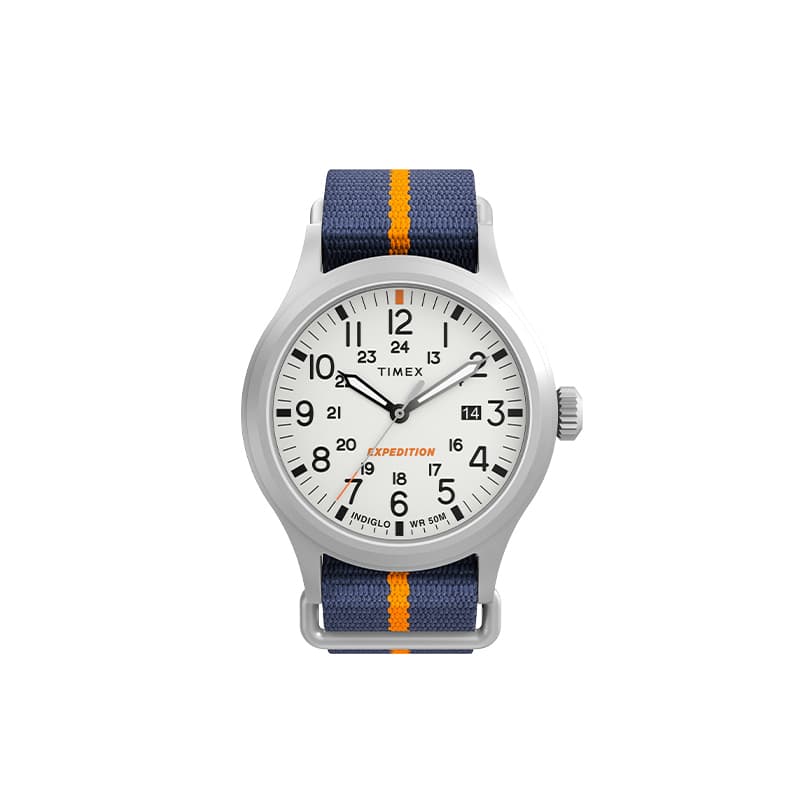 TIMEX Expedition Series Wrist Quartz Movement Canvas Strap White Dial White Dial