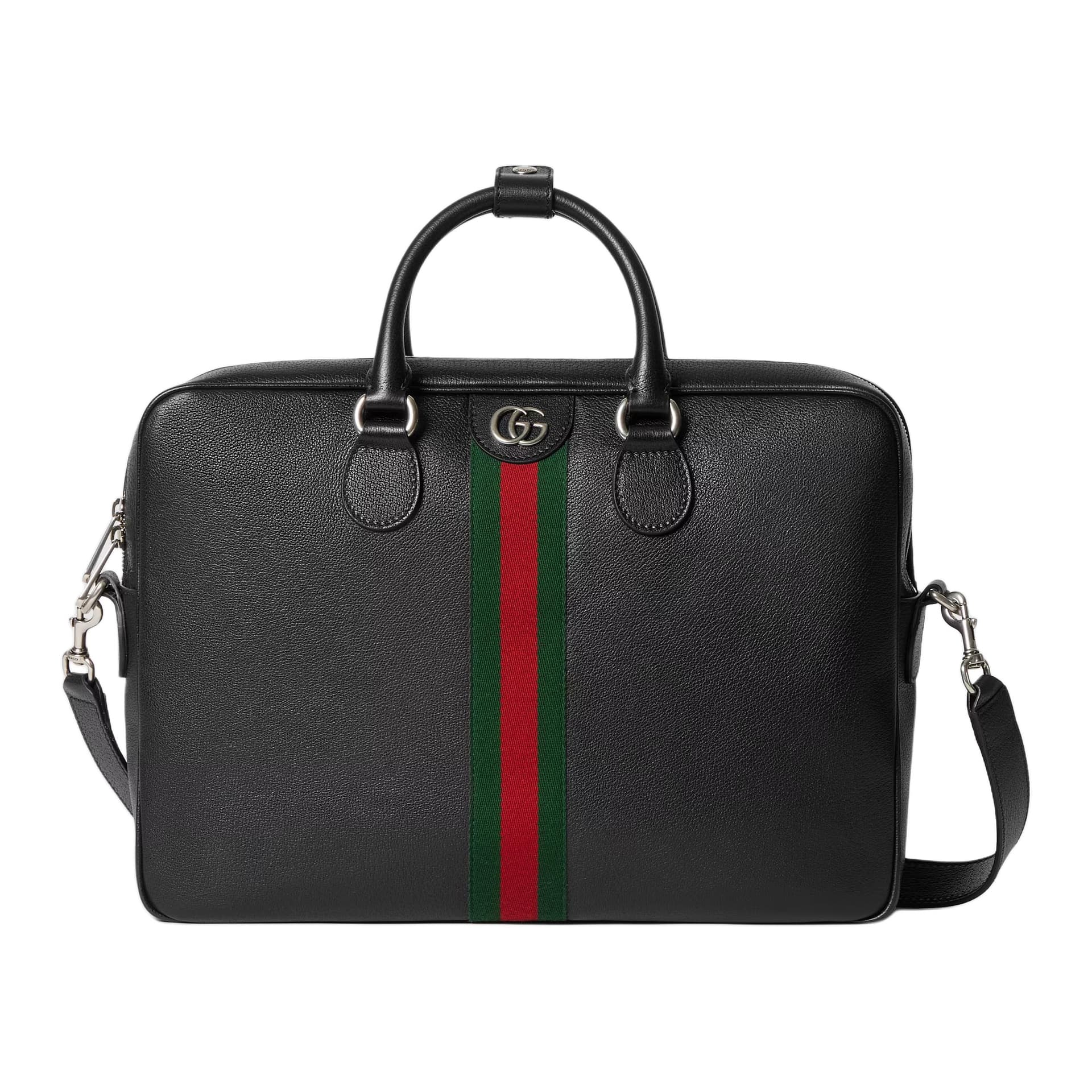 GUCCI Ophidia Briefcase Large Black Shopping Bag Set(Basic Set+Shopping Bag)