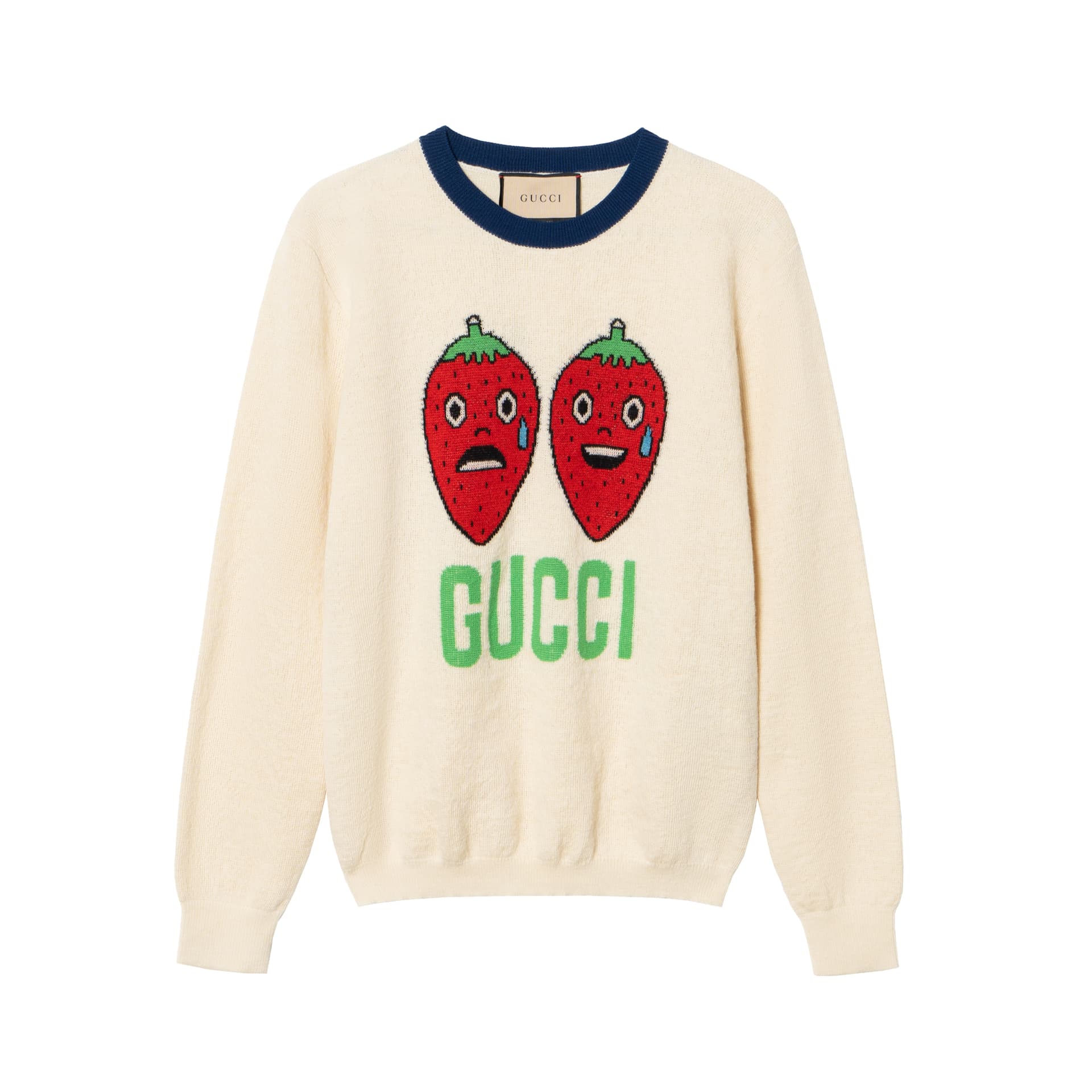 GUCCI Sweaters Ecru Crew Neck Moderate