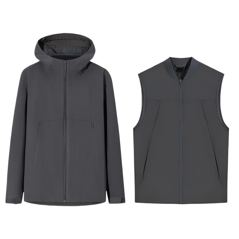 ANTA Jackets Wind Speed Gray Hooded Moderate Other