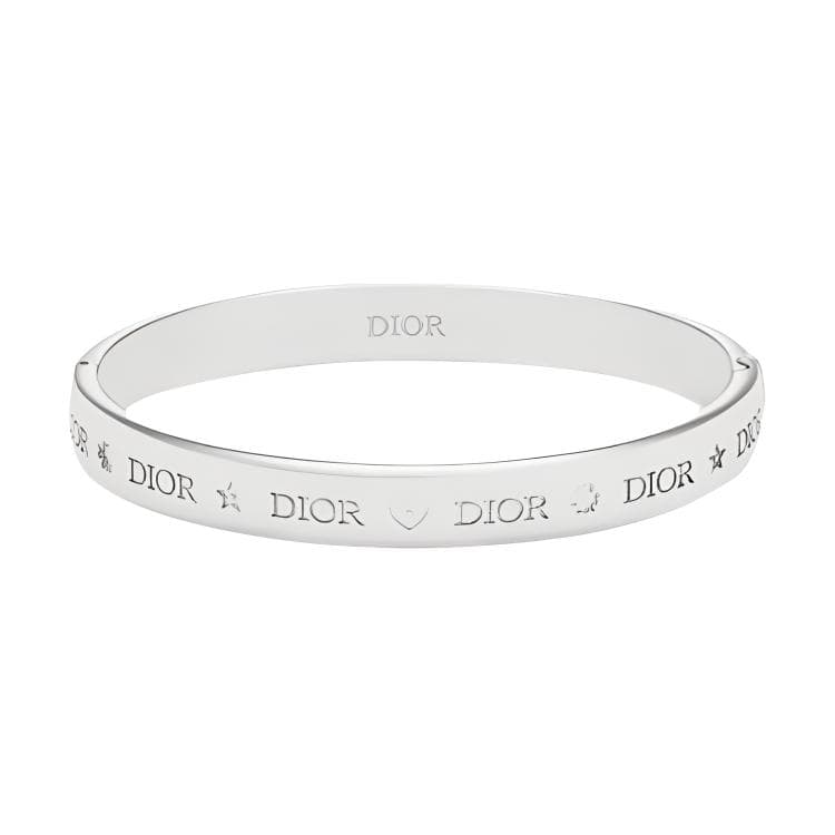 DIOR Metal Bangles Silver Silver