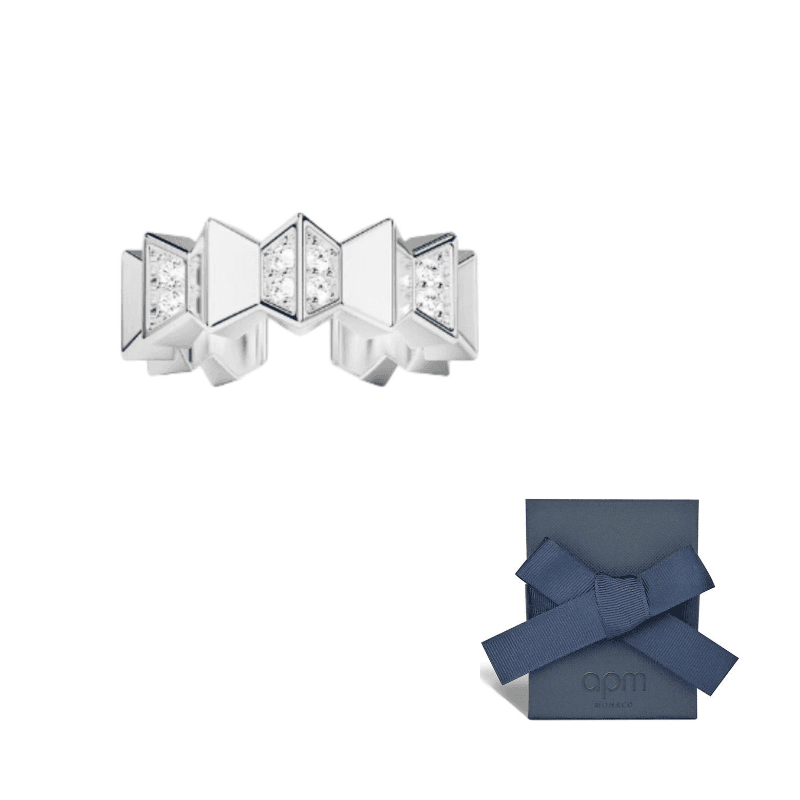 Apm Monaco 925 Sterling Silver Clip On Earrings Silver White Silver