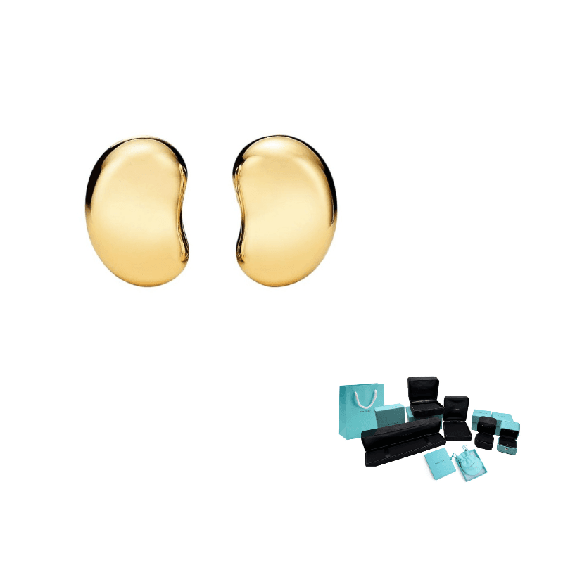 TIFFANY & CO. Elsa Peretti® 18K Gold Clip On Earrings Gold Gold