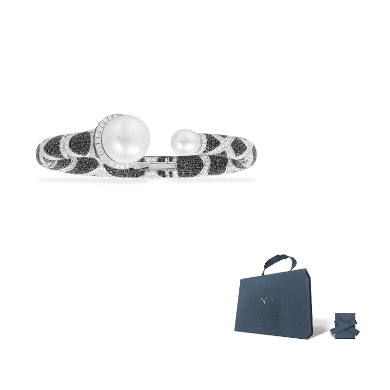 Apm Monaco Wristbands Silver/Black Silver/Black