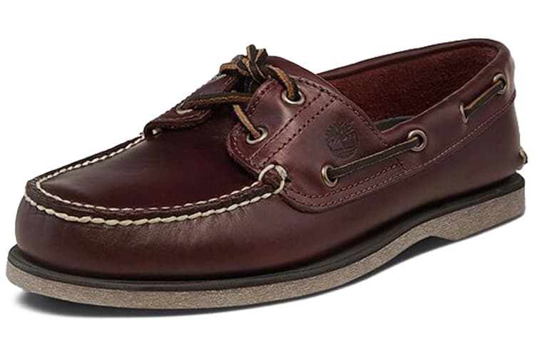 Timberland Grain Cow Boat Brown Wide Fit