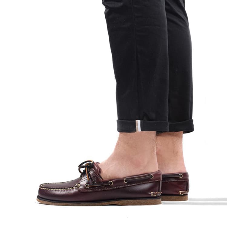 Timberland Grain Cow Boat Brown Wide Fit