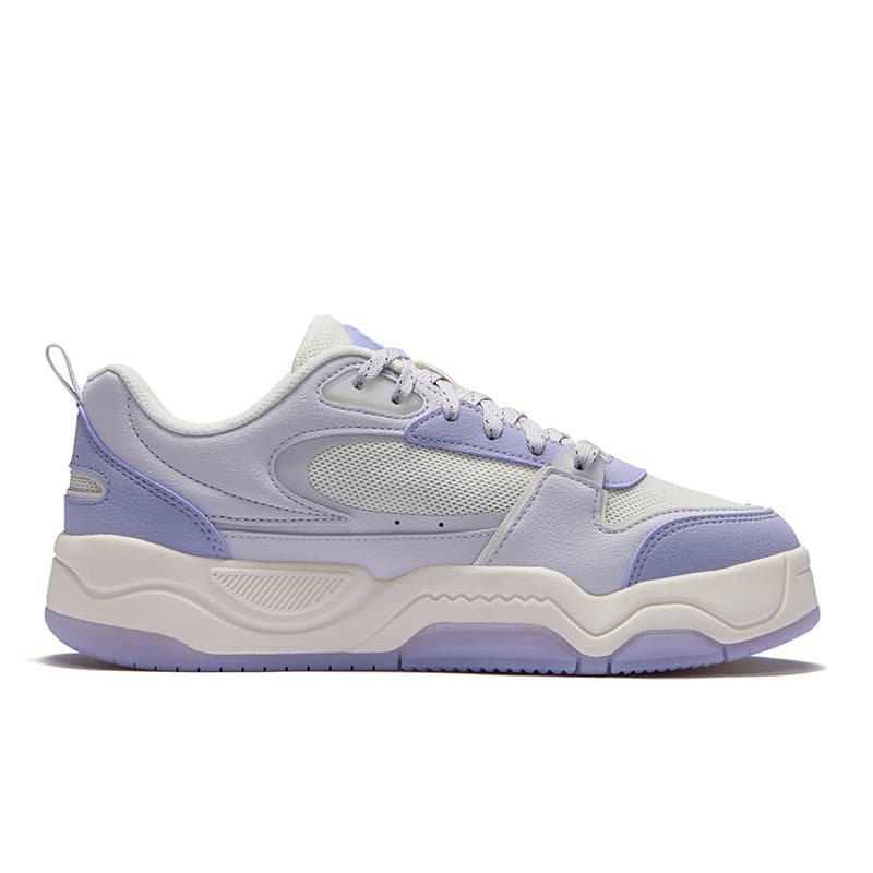 FILA FUSION BANK III Soft Comfortable AbrasionResistant Lowtop White Purple