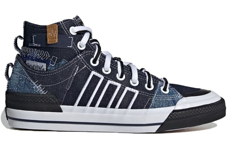 Adidas Originals Nizza Hi DL Hi DL Breathable Mid Blue White