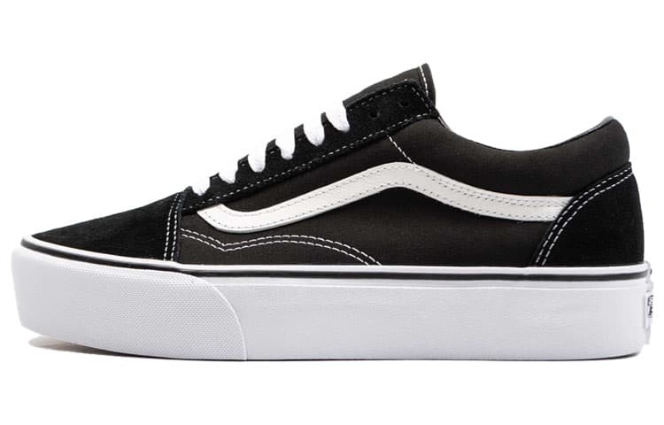 Vans Old Skool Black White Height Increasing Black