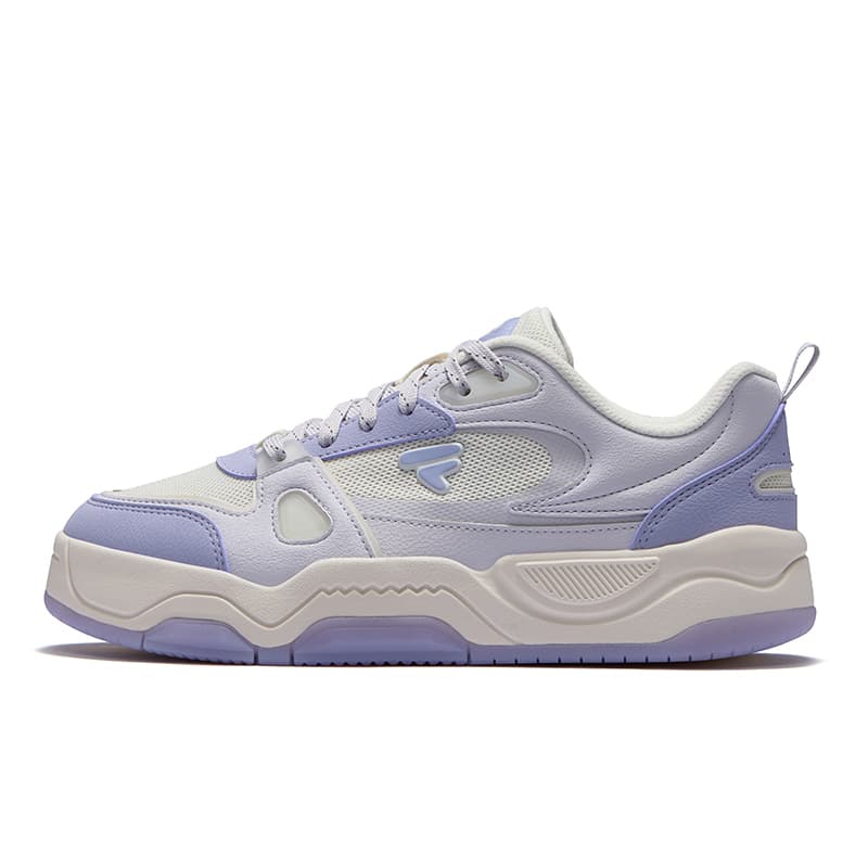 FILA FUSION BANK III Soft Comfortable AbrasionResistant Lowtop White Purple