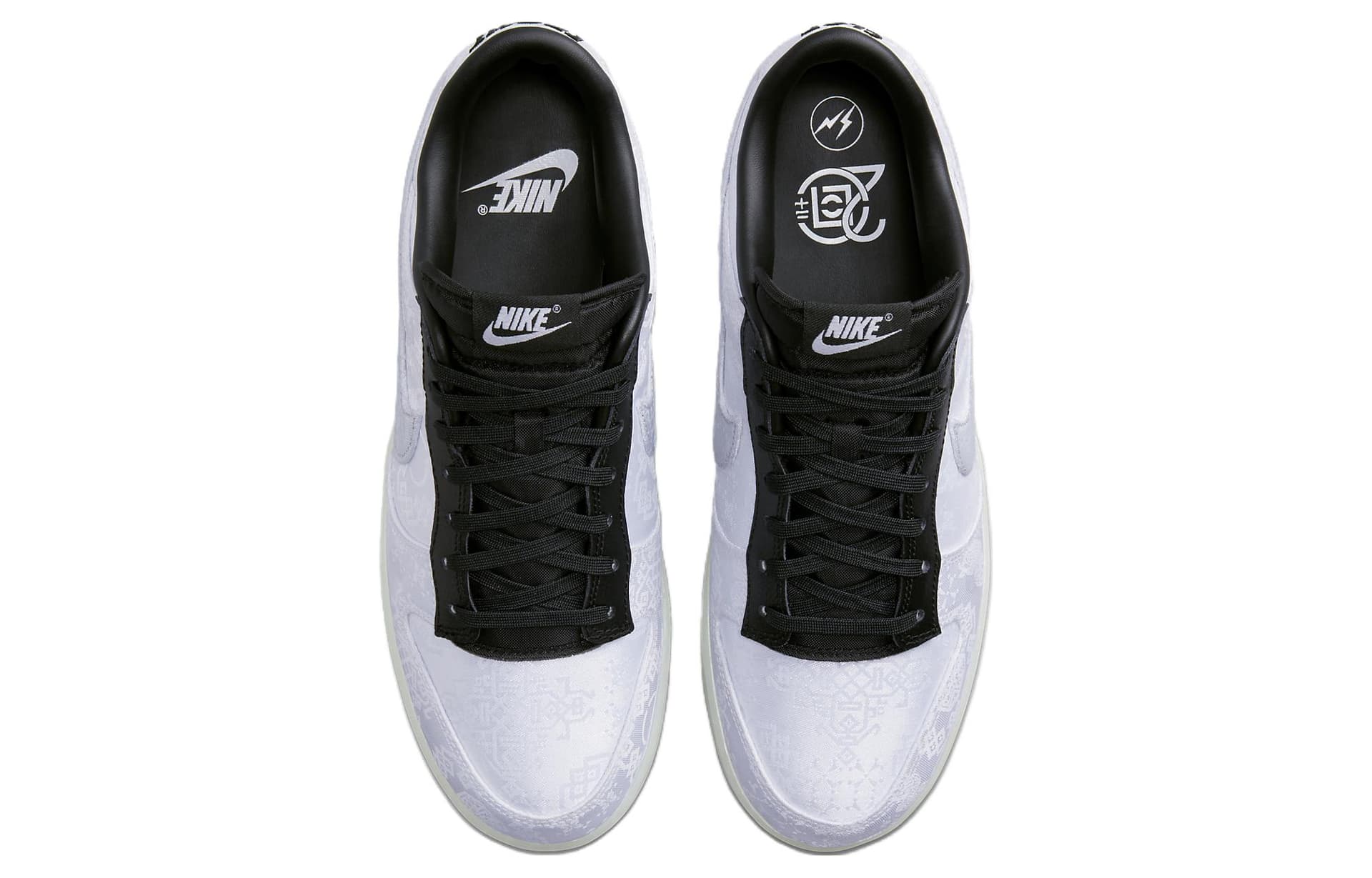 Nike x Fragment Design X CLOT Dunk Lightning White Silk White