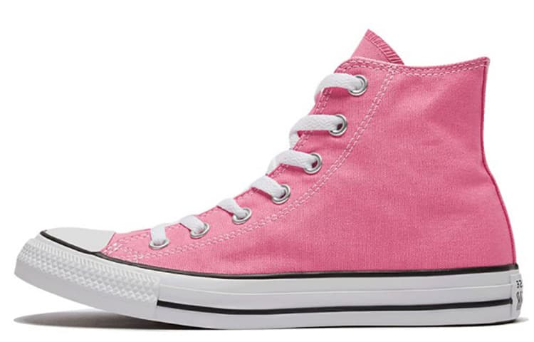 Converse Chuck Taylor All Star Comfortable Trendy AbrasionResistant Hightop Canvas Pink