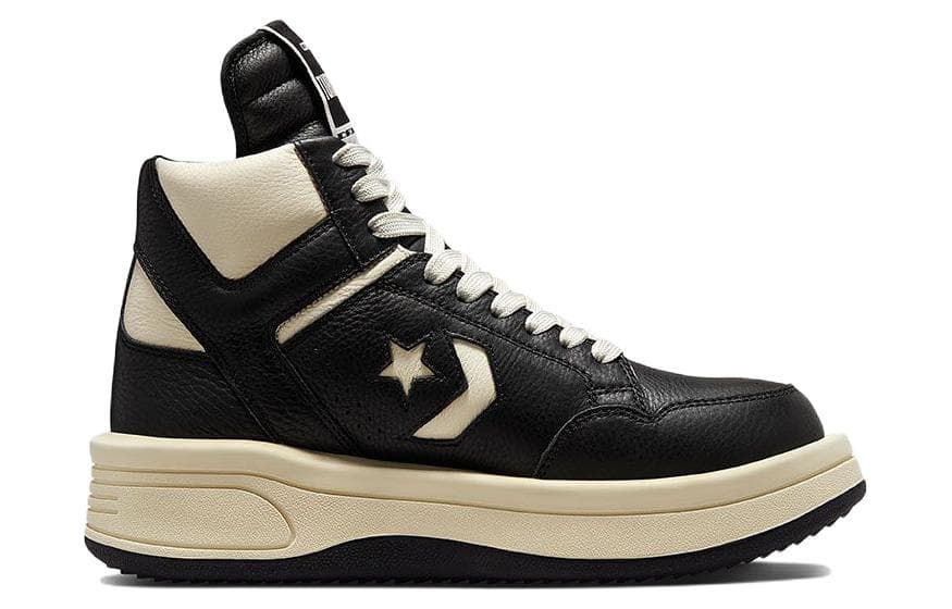 Converse TURBOWPN Mid Rick Owens DRKSHDW Black Cloud Cream