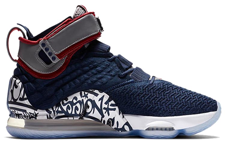 Nike LeBron 17 EP LeBron 4 Cold Blue Graffiti