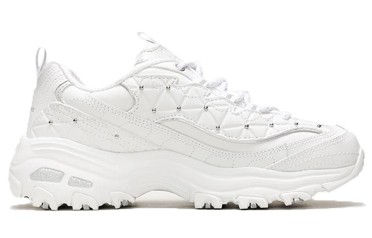 Skechers D'Lites Glamour Feels Low/Dad Gs White