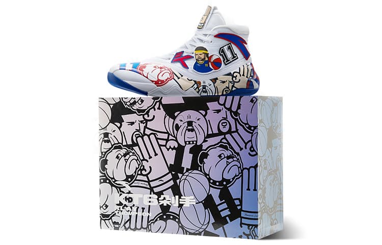 Anta KT6 KT AntiSlip WearResistant HighTop White Blue Red Claw Box