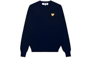 CDG Play Sweater Dark Blue
