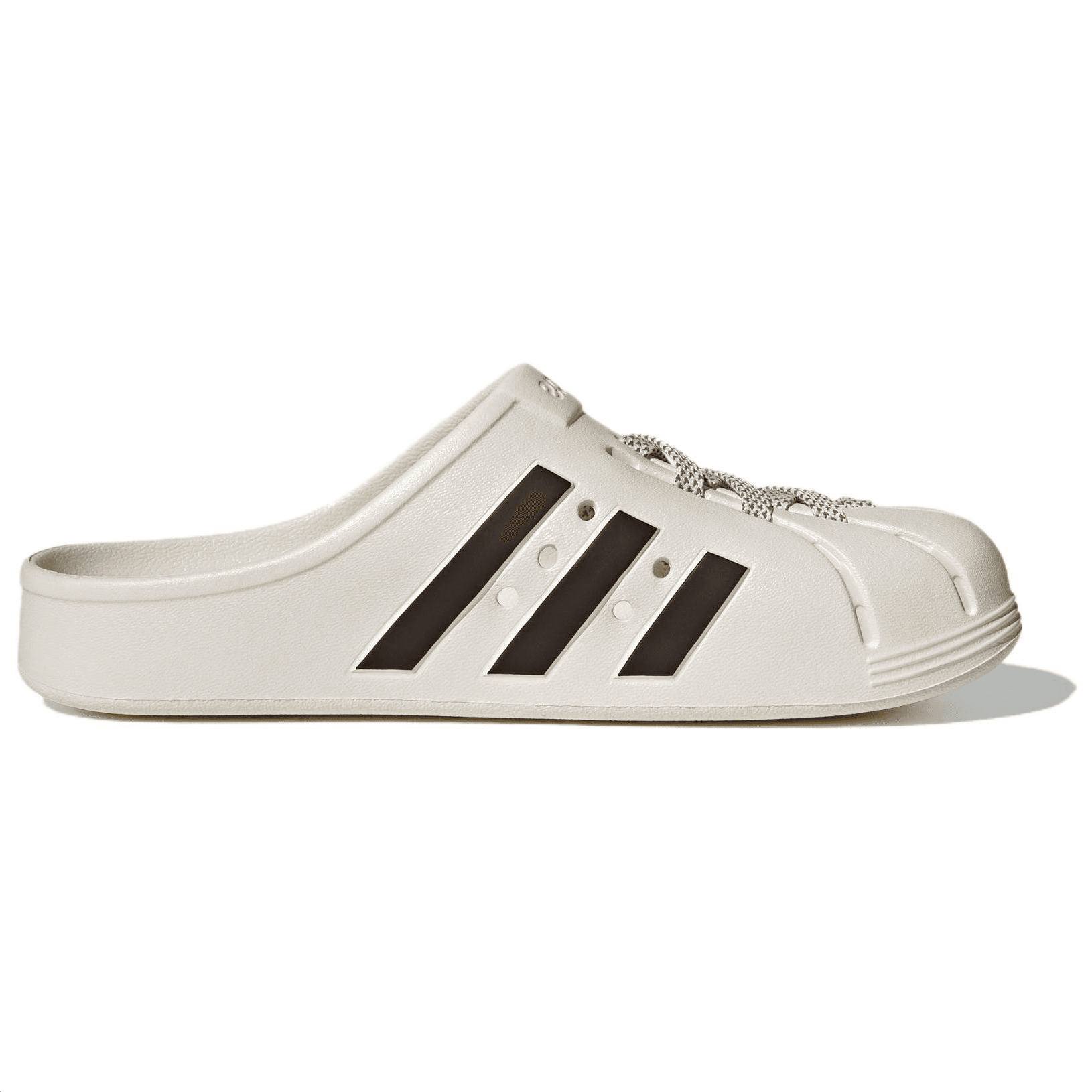 Adidas ADILETTE CLOGS Beige White Black