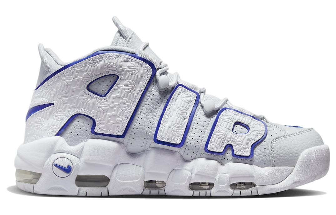 Nike Air More Uptempo Embossed White Royal Blue