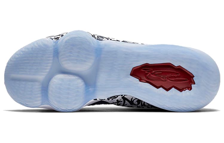 Nike LeBron 17 EP LeBron 4 Cold Blue Graffiti