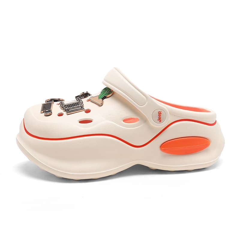 Jeep Clogs Beige Orange