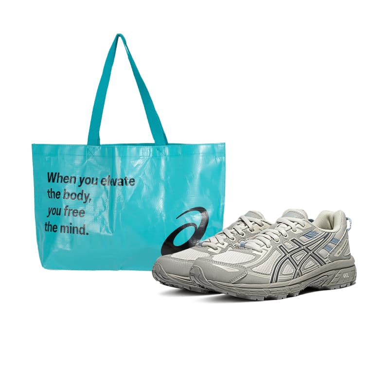 ASICS Gel Venture 6 Breathable Trail Gray White