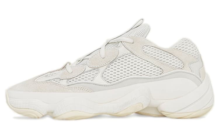 Adidas Originals Yeezy 500 Bone White Mesh, Synthetic Chunky Bone White