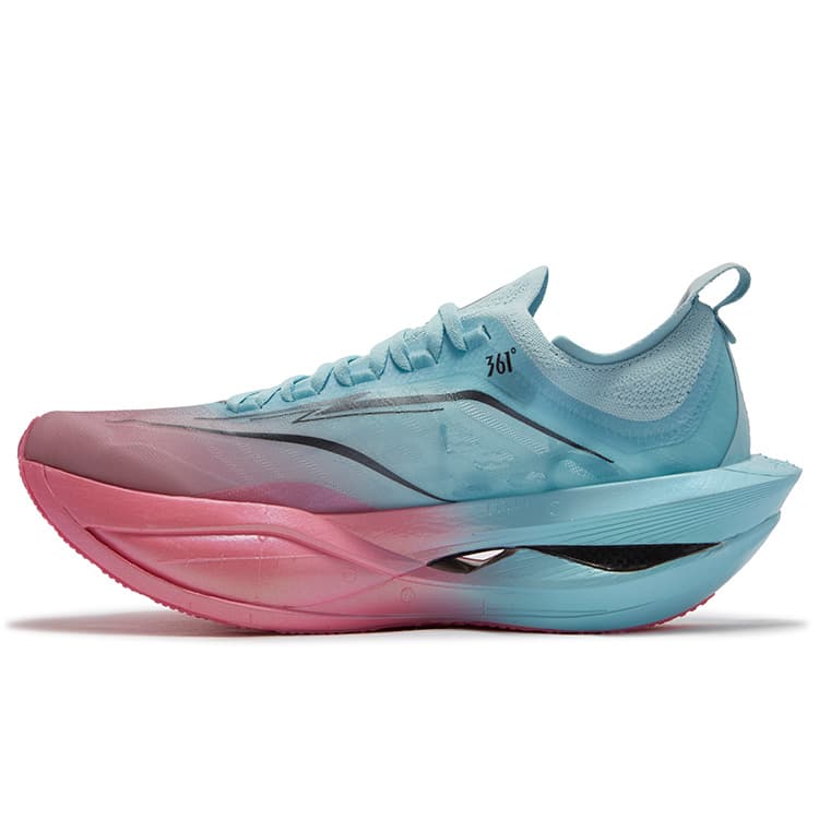 361° Furious Future 2.0 Breathable Carbon Plate Marathon Racing Blue Pink