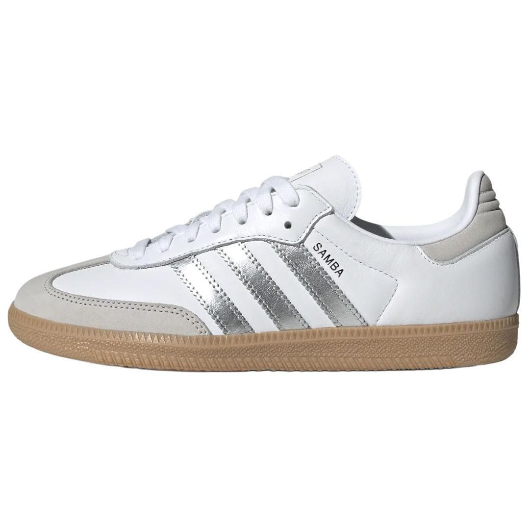 Adidas Originals SAMBA OG German Army Trainers White Silver