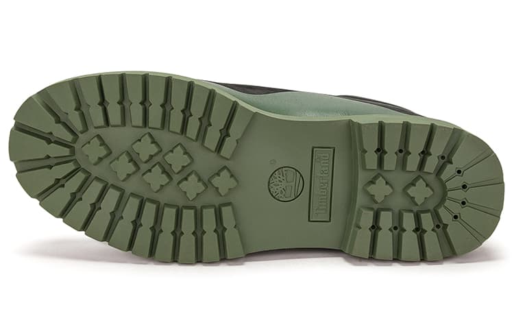 Timberland Heritage 6 Inch Waterproof Boot 'Black Nubuck With Green'