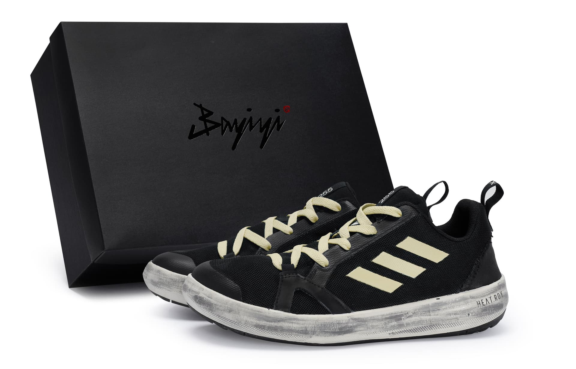 Adidas Terrex Boat 811 Manufacturing Outdoor Black Rice Yellow Black Rice Yellow