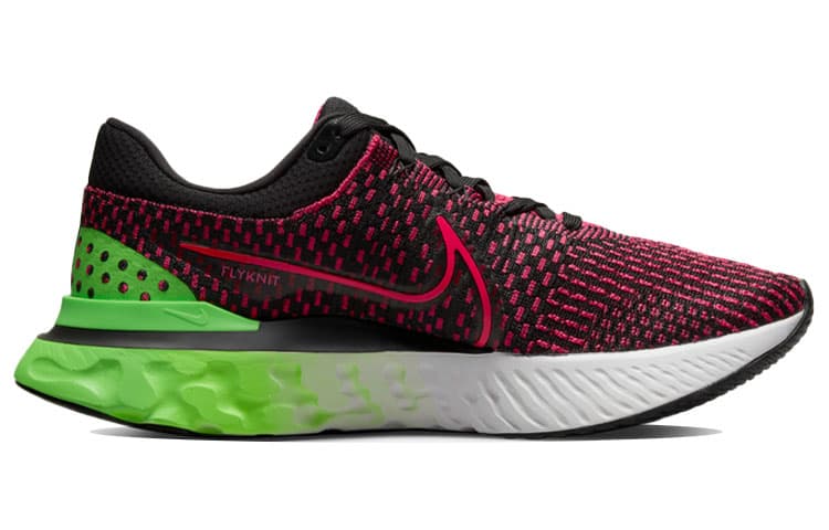 Nike React Infinity Run Flyknit 3 Green Strike Team Red