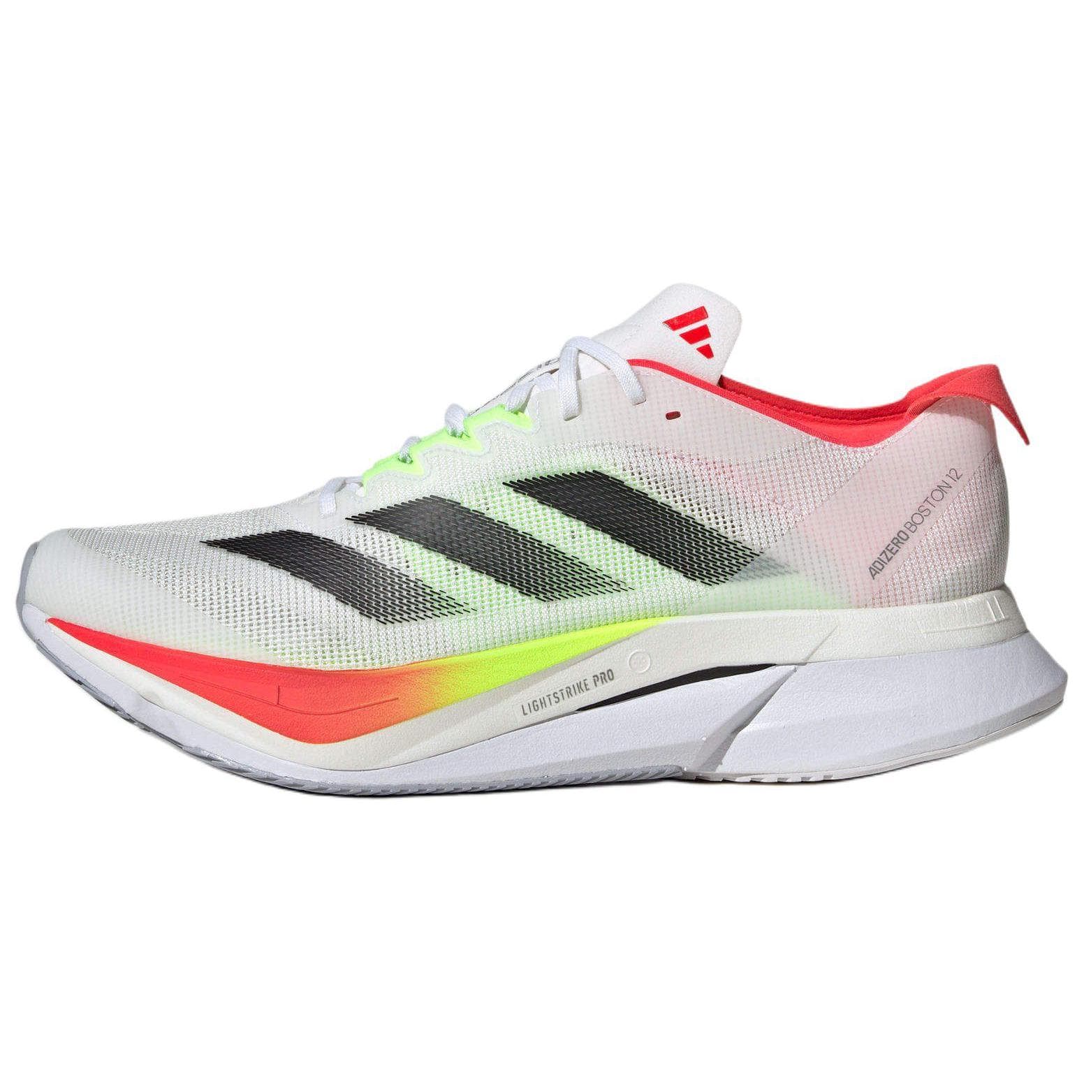 Adidas Adizero Boston 12 Breathable Long Distance White Black
