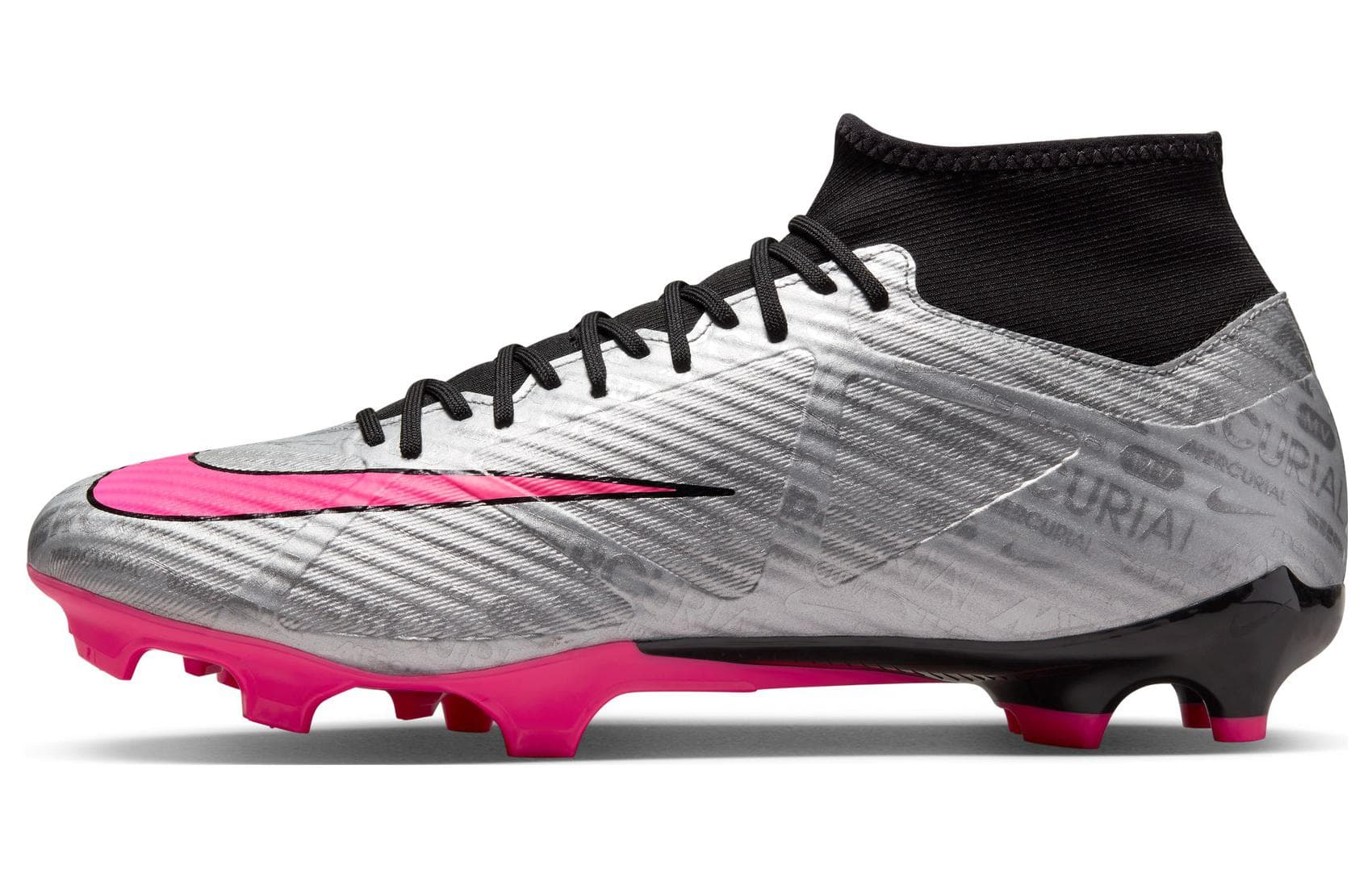 Nike Mercurial Superfly 9 Acad 25 FG/MG 'Metallic Silver Hyper Pink'
