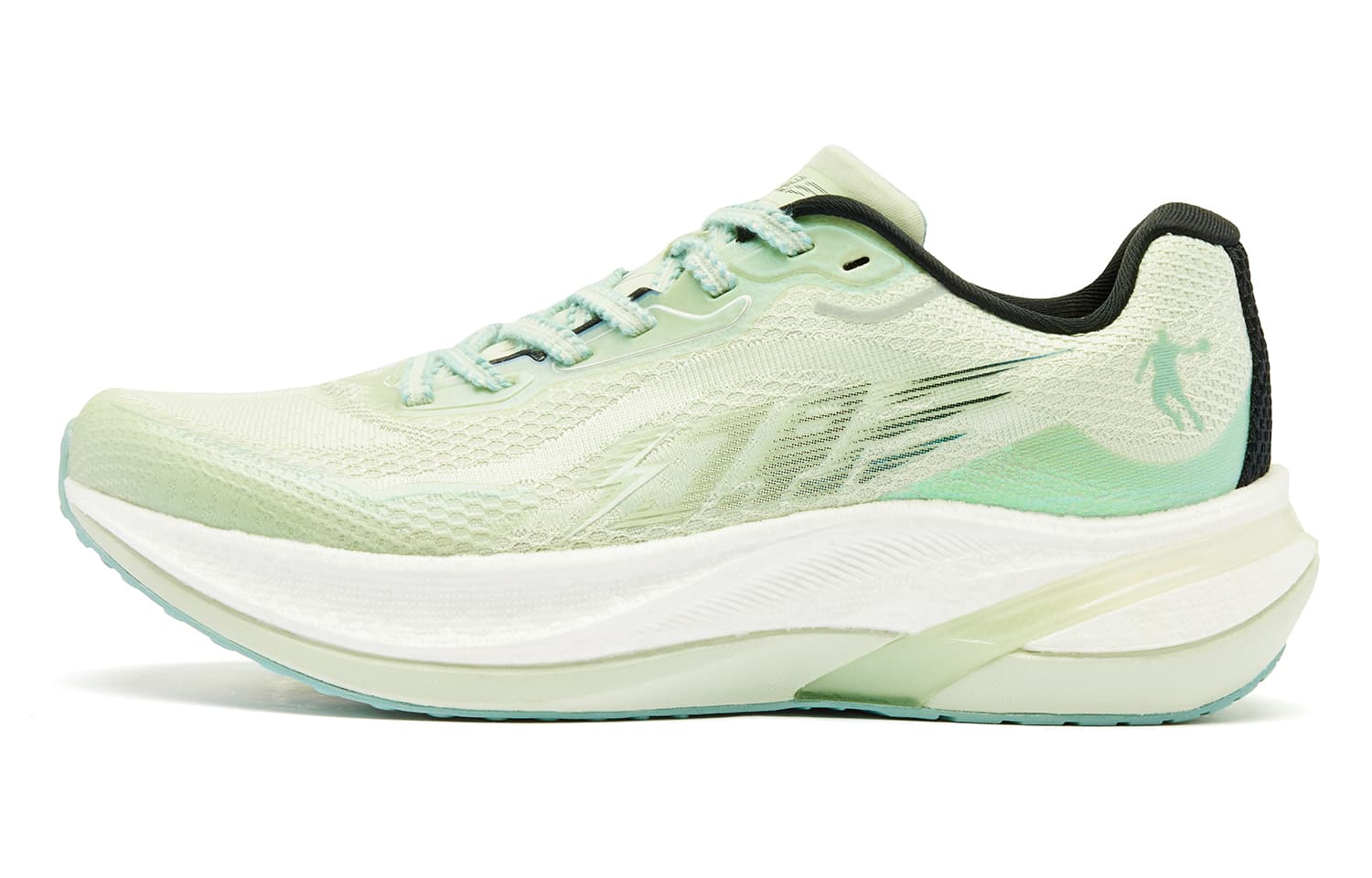 QIAODAN Phantom Rubber Outsole Sprint Celadon Light Gray Green