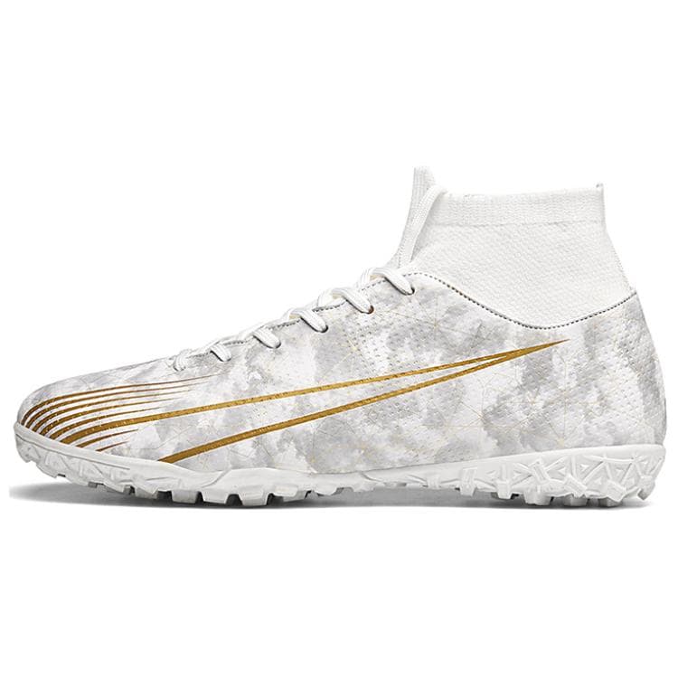 BIANSULONG FG Rubber Long Studs TF Rubber Broken Studs Soft Ground TPU Breathable WhiteTurf