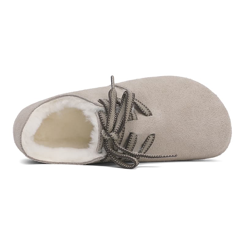 Jeep Cow Suede Fleece Lined Couple Flat Fully Enclosed Ugly Cute Birkenstock Vintage Cork Unlined