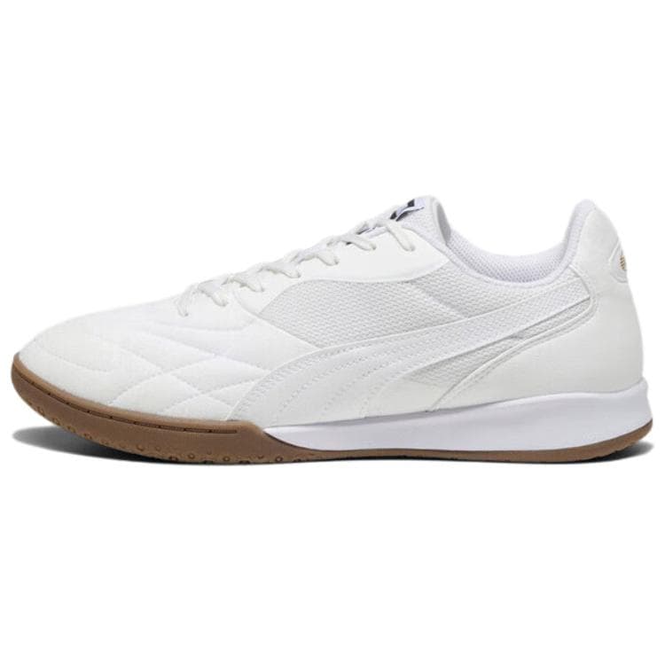 PUMA KING Comfortable Lightweight Grassland AbrasionResistant Soccer White