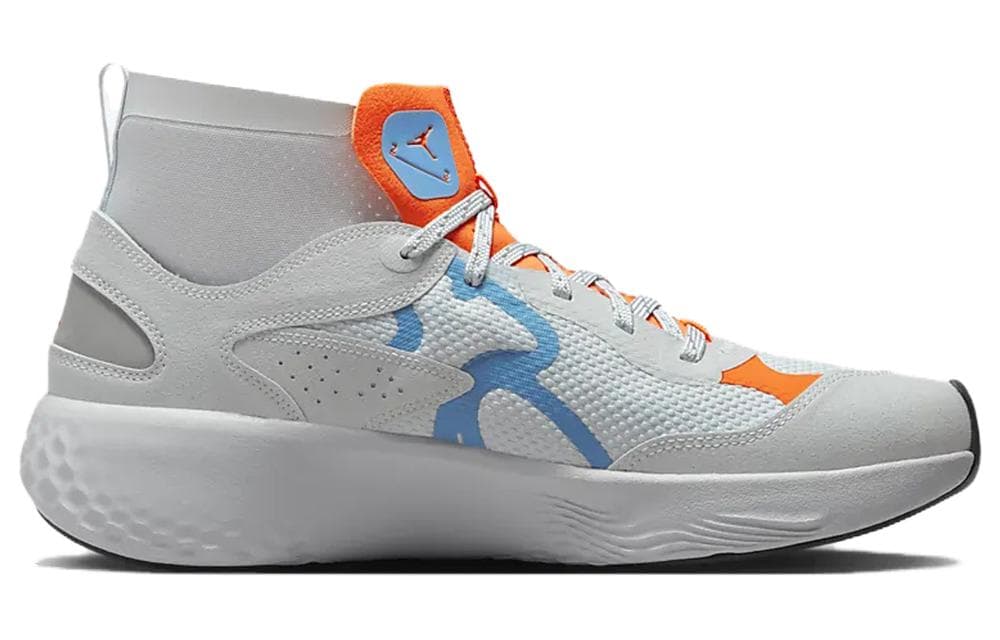 Jordan Delta 3 Mid Pure Platinum Chambray Total Orange
