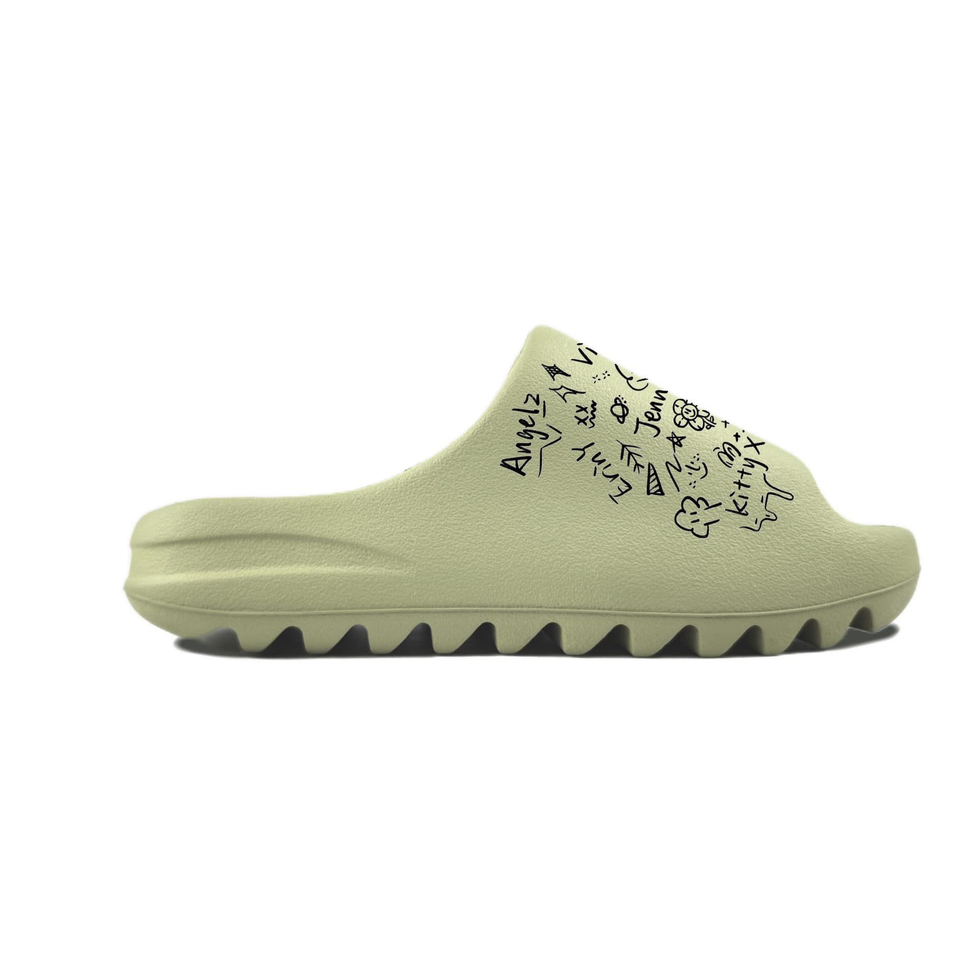 Adidas Originals Yeezy Slide EVA Slide Slippers Green
