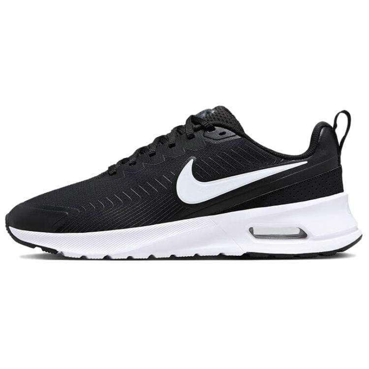 Nike Air Max Nuaxis Fabric Comfortable Breathable Rebound Black White