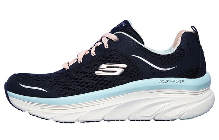 Skechers D'lux Walker Fabric Black Wide Fit