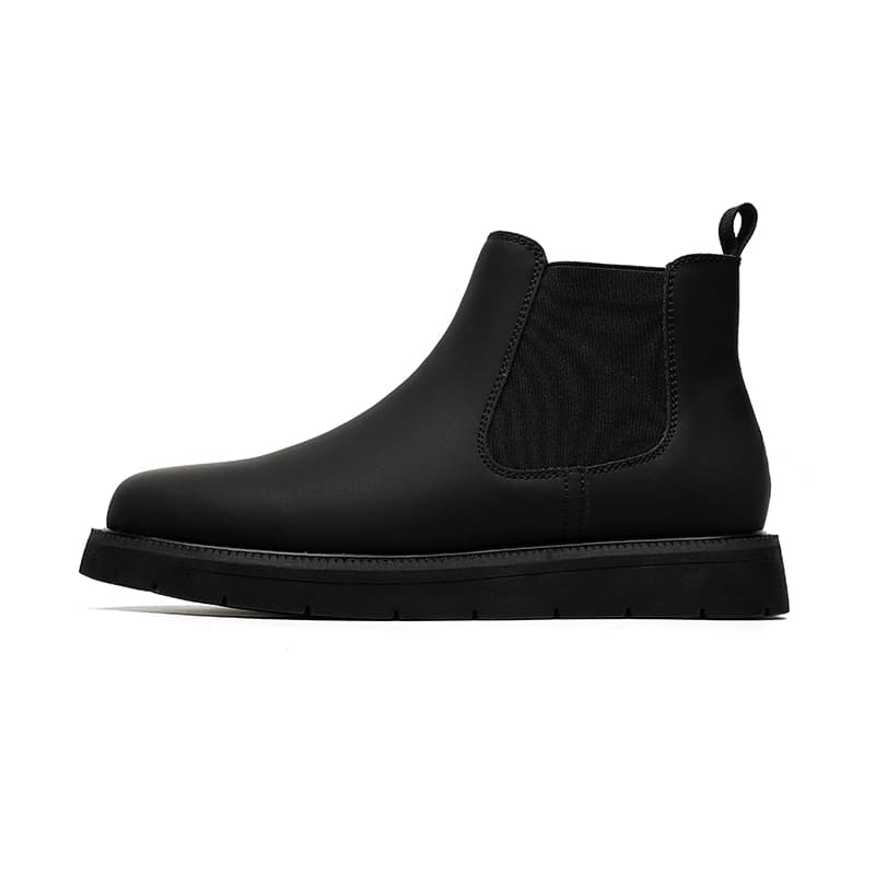 SHUILIXING Microfiber Short Chelsea Black Black