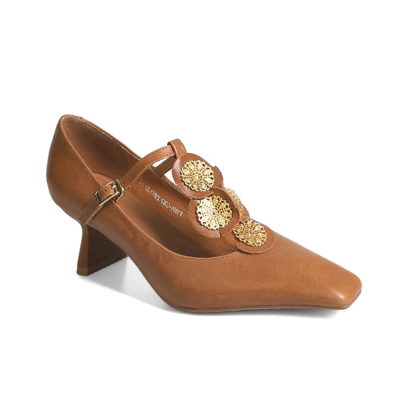 Echo&yolo Sheepskin Chunky Heel 6m