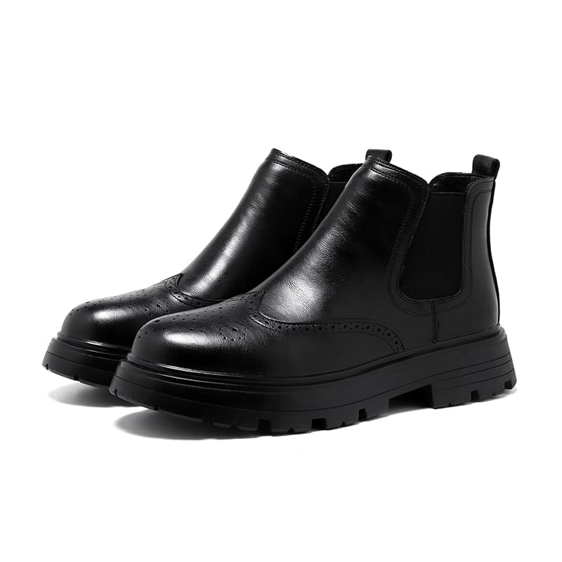 KAQIAODI Microfiber Short Chelsea Black