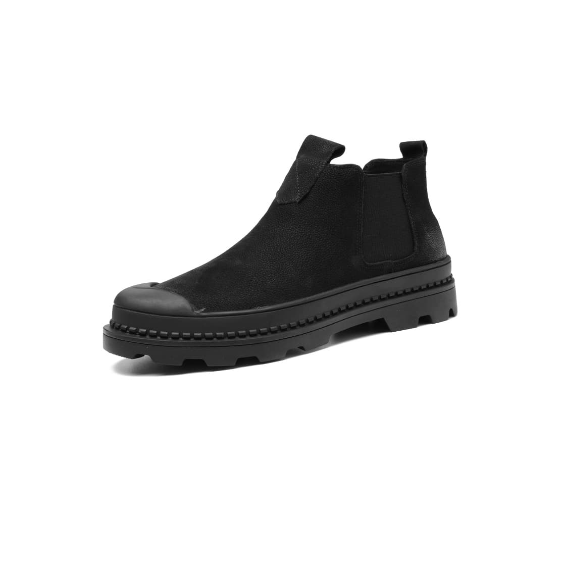 YEDANI Grain Cow Short Chelsea 3cm Black